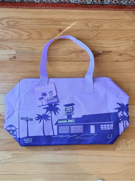 Trader Joe'S Other - NWT Trader Joe's Large Reusable Insulated Purple/lavender Bag